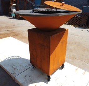 Corten Steel BBQ Grill